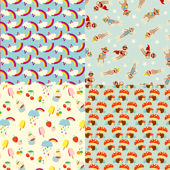 Spoonflower Fabric Swatches