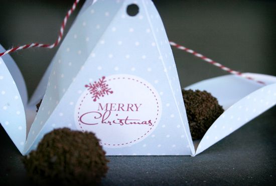 Christmas Pyramid Truffle Packaging | by Jordan of Polkadot Prints