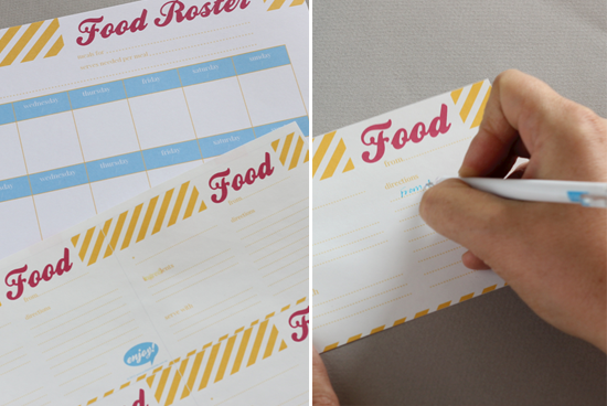 Meal & Roster Labels Free Download | by Polkadot Prints