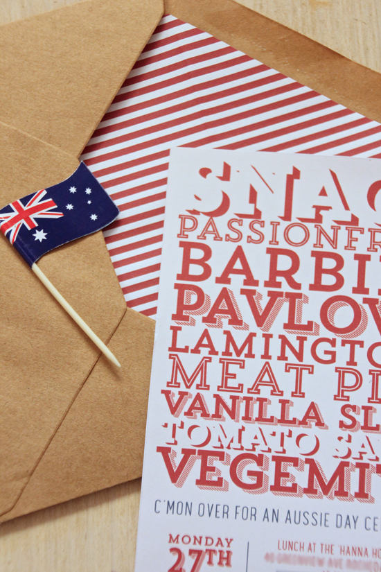 Australia Day Invitations | Polkadot Prints