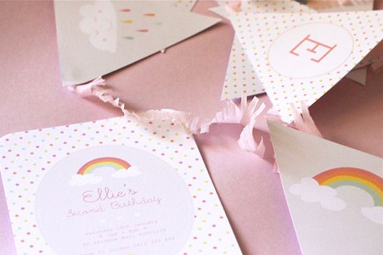 Rainbow & Sunshine Invitation | by Jordan Bariesheff