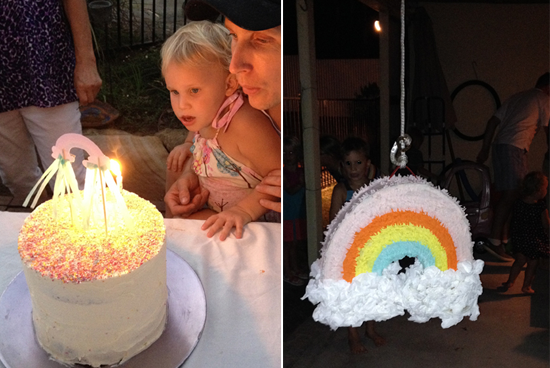 Ellie's Rainbow 2nd Birthday | Polkadot Prints