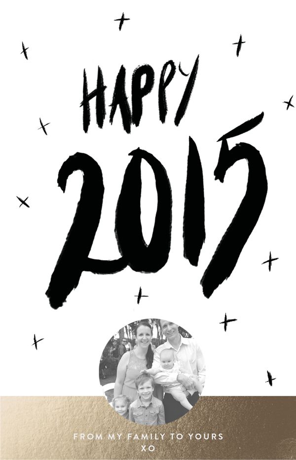 Happy New Year Hand lettered from Polkadot Prints