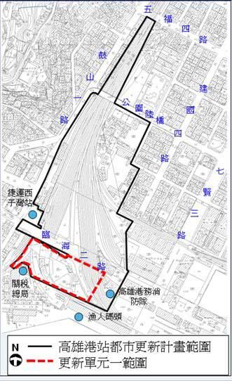 本案開發基地招商範圍示意圖