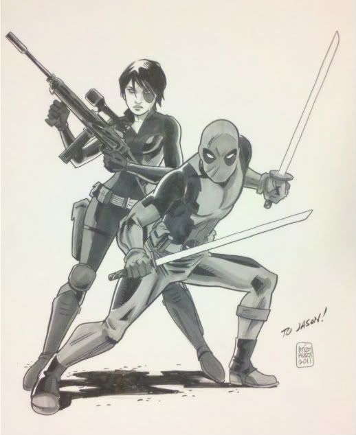 Deadpool & Domino by Brian Hurtt