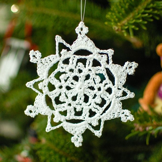 Pretty Picot Snowflake Pretty Picot Snowflake