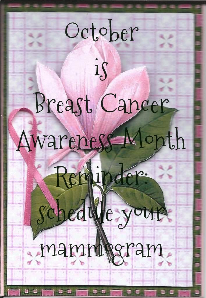 October is Breast Cancer Awareness Month