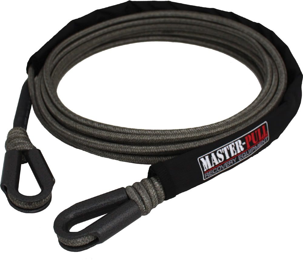 Master Pull Synthetic Winch Rope Superline XD Ext. 5/16"x75' w/ tube