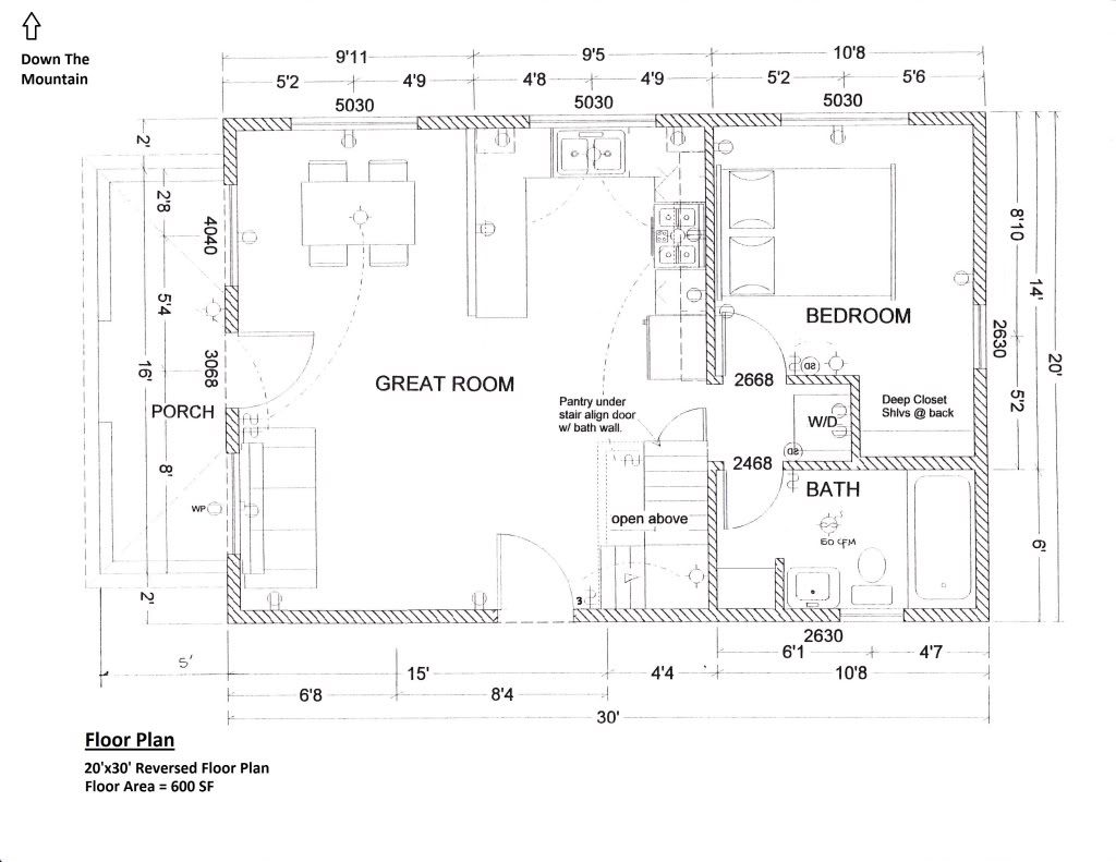 20x30 Cabin Floor Plans HomeDesignPictures