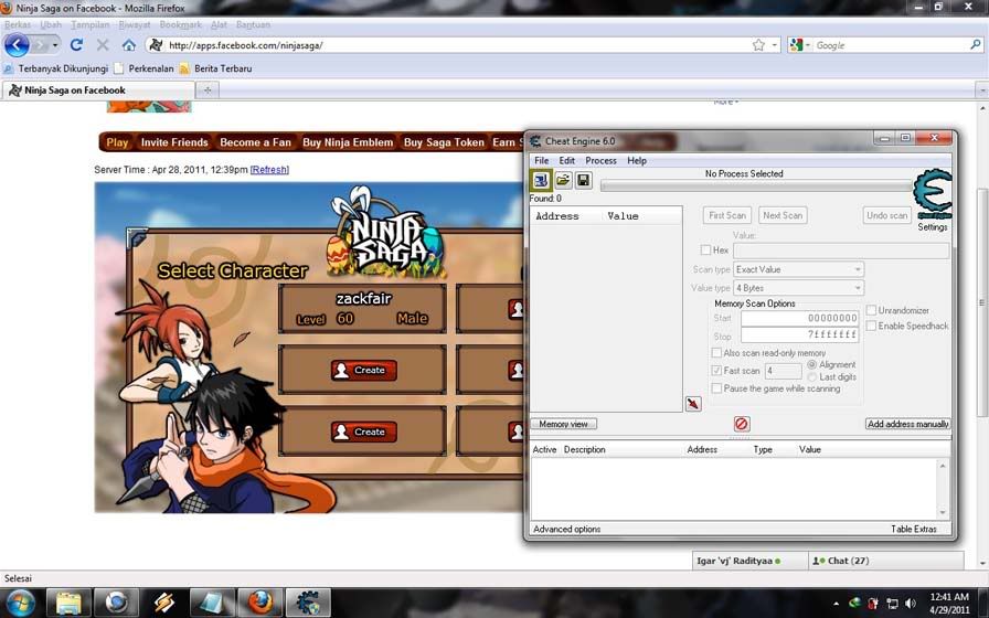 Use Cheat Engine Web Browser Games