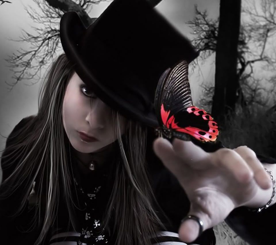 gothic girl photo: Gothic Girl Butterfly_33561308.jpg