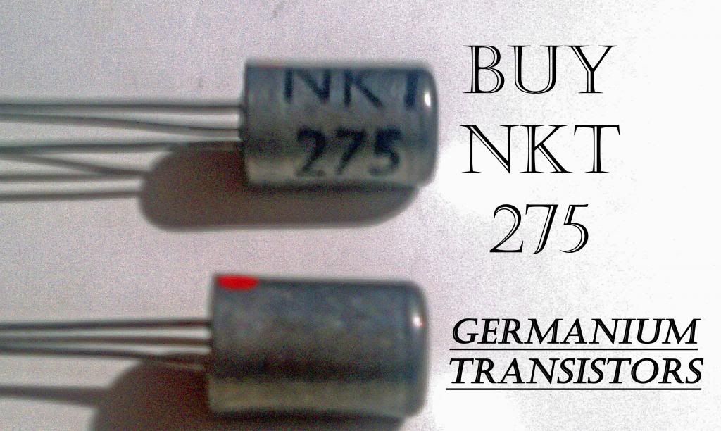 NKT275 Germanium Transistors PNP 2pc's 'tested' for Fuzz Face nkt275