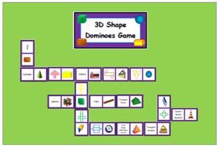 3D SHAPE DOMINOES GAME - TeachersPayTeachers.com