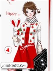hinhnenso1.com - Hinh nen girl cute 3d - mobile wallpaper 461