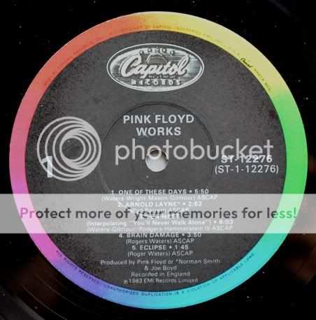 Pink Floyd Works   Rare LP Vinyl Record in Orginal Cover 100% MINT 