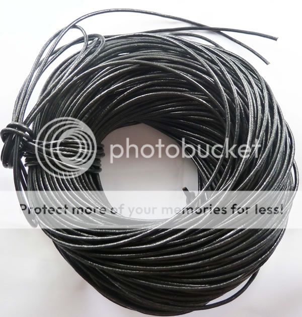 free ship 1Roll (100m) 100%Real leather cords 3mm  